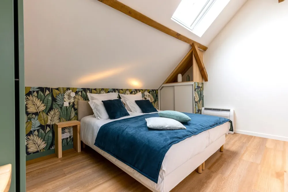 chambres bleu domaine baruteau