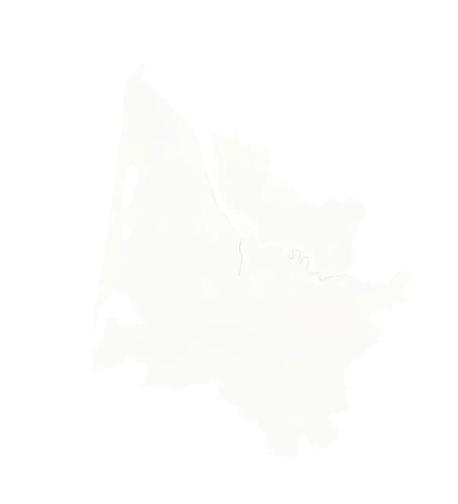 carte des landes blanc fond transparent